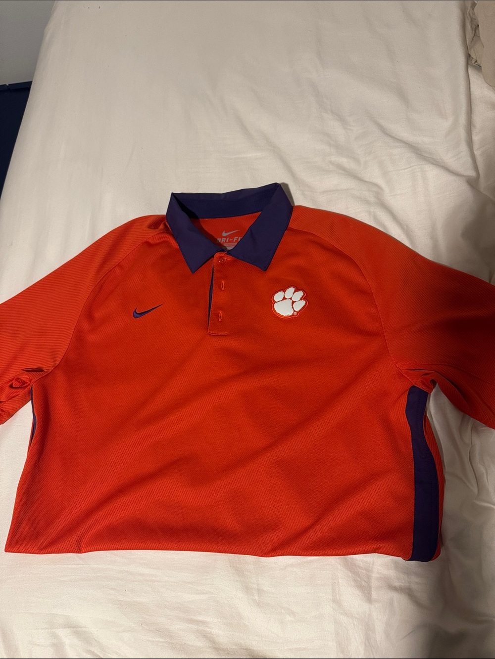 Bundle of 3 Nike Men’s Clemson Orange Polos Nike Dry fit Size L